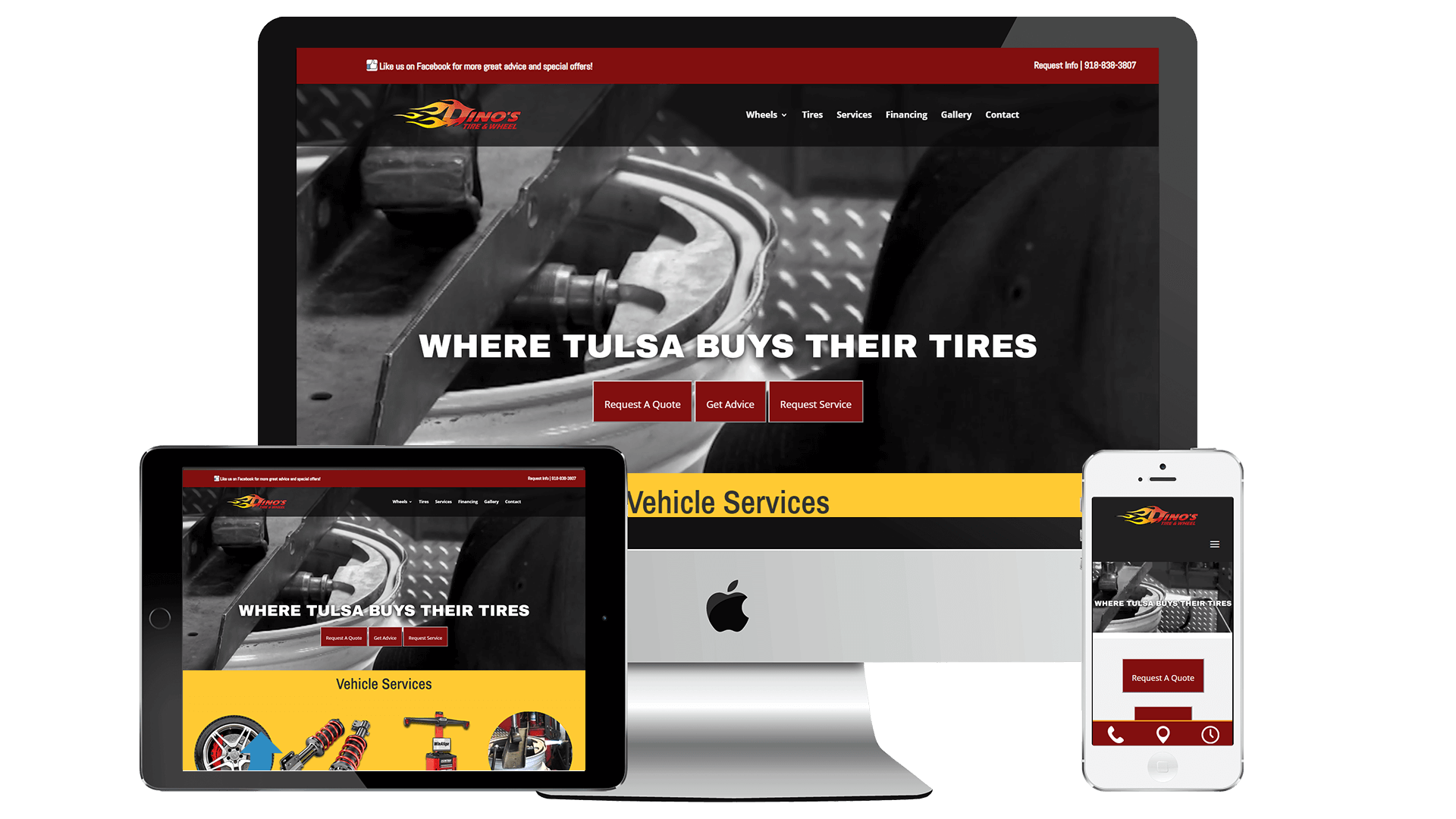 Dino's Tire & Wheel Website